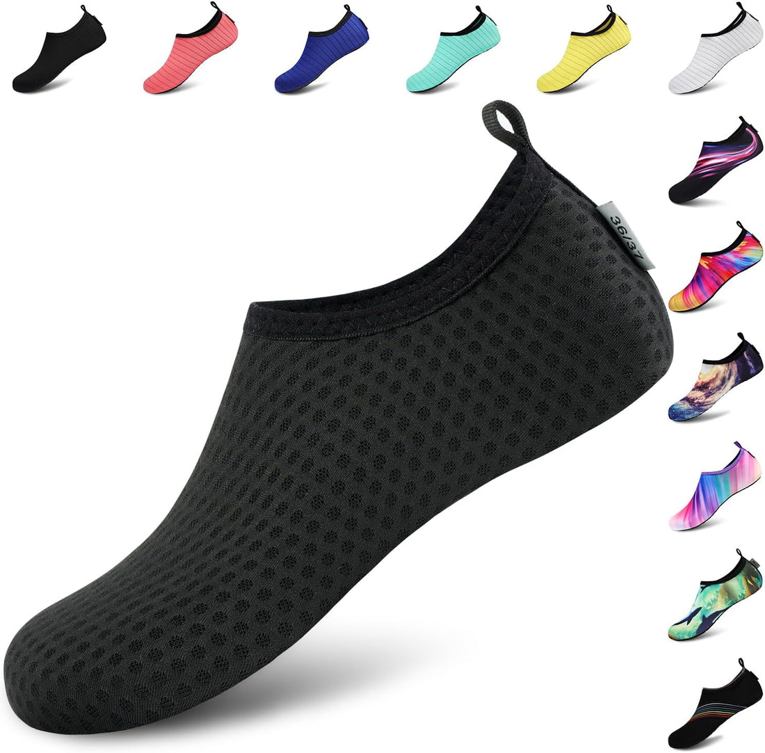 VIFUUR Water Shoes for Men Women Barefoot Quick Dry Aqua Socks Slip On
